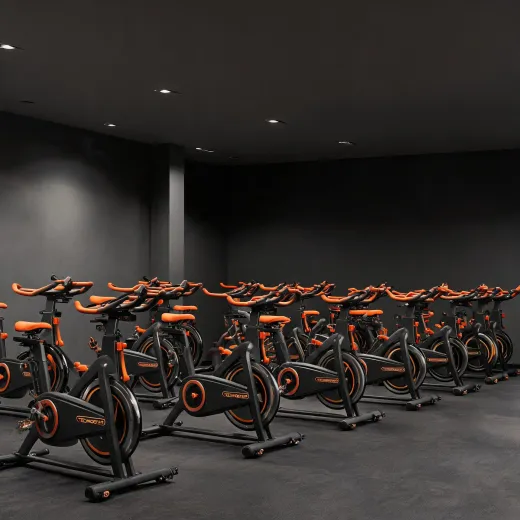 Exercise bike row