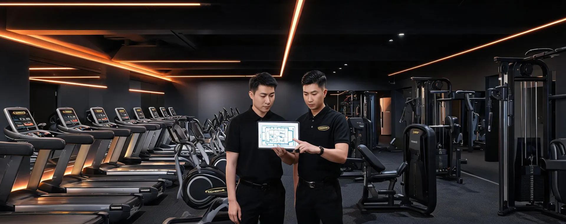 Technogym commercial fitness floor